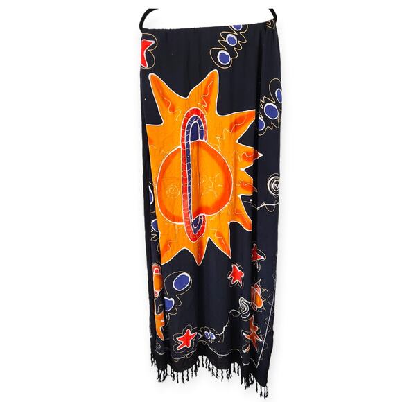 Bali Moon Navy Blue Scarf Wrap - Picture 1 of 6